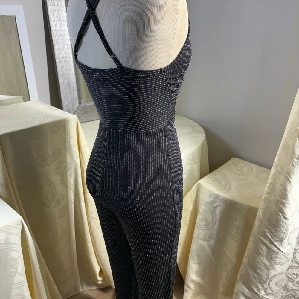 Love Squared Black Jumpsuit with Tapered Legs